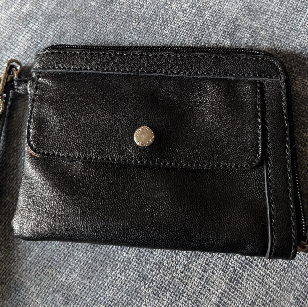 Franco Sarto Black Wristlet.